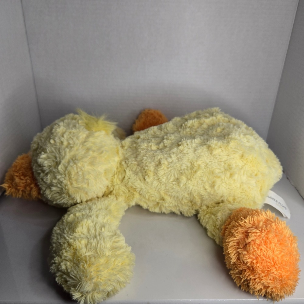 16" Street Players 2009 Cuddle Flops Yellow Laying Duck Plush Stuffed Animal - Picture 3 of 7